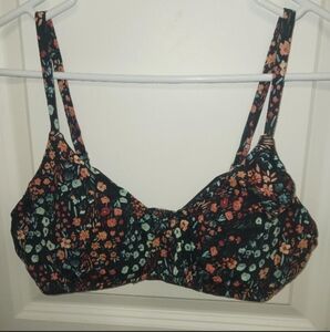 Floral bathing suit top